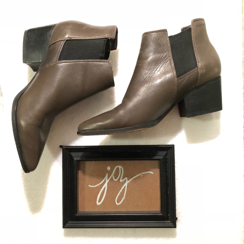 STEVEN by Steve Madden Dark Brown Booties
